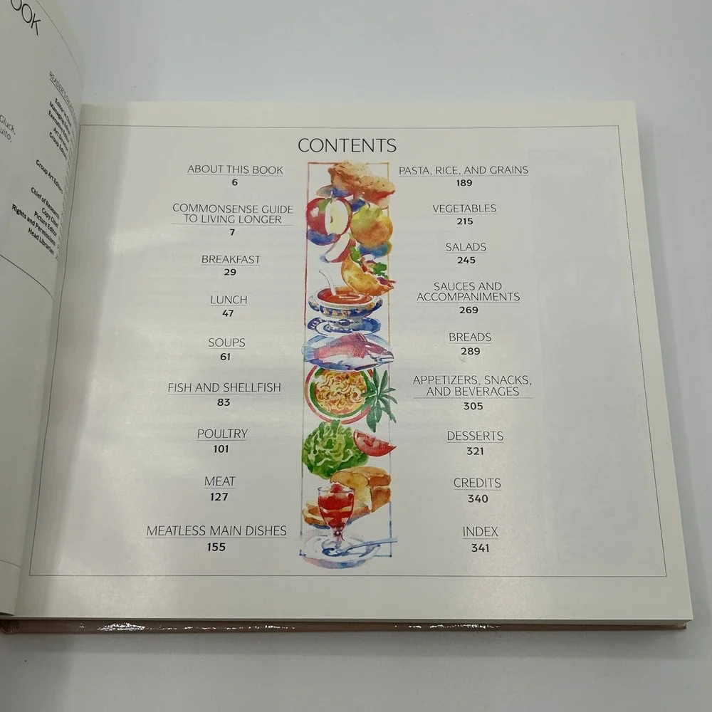 Reader's Digest Live Longer Cookbook 500 Healthy Recipes Hardcover‎ 1992 Photos